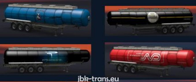 Standalone-Trailer JBK-Trailerpack 8 Tanktrailer Getränke  Eurotruck Simulator mod