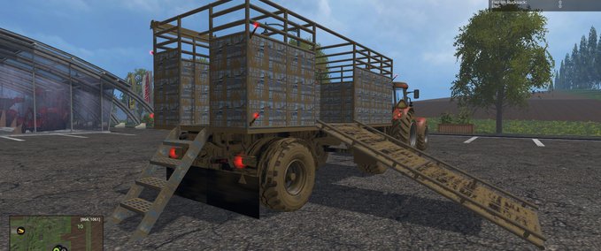 Sonstige Anhänger HW Vieh Transporter Landwirtschafts Simulator mod