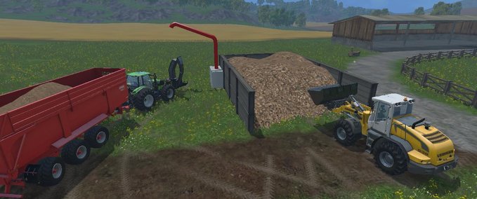 Platzierbare Objekte Hackschnitzellager  Landwirtschafts Simulator mod