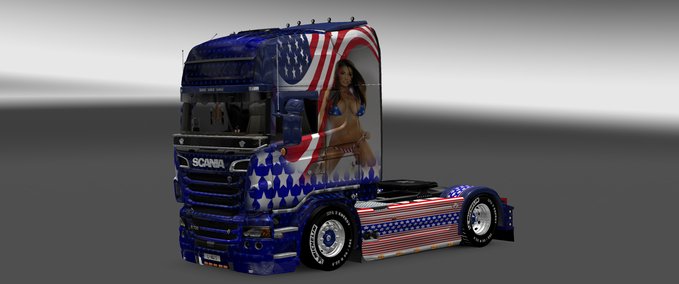 Skins American Dream Girl Eurotruck Simulator mod