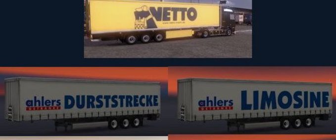 Standalone-Trailer Trailerpack mit 8 Trailern Eurotruck Simulator mod