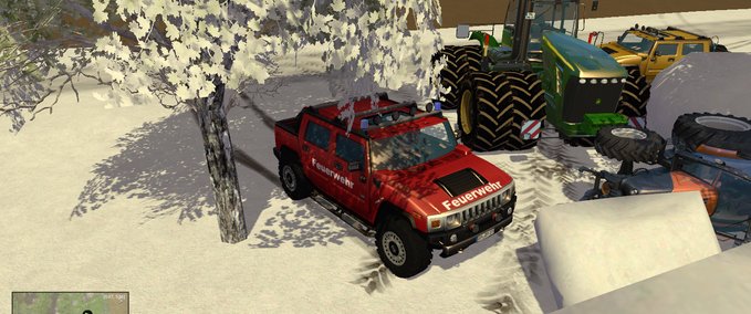 PKWs Hummer H2 Feuerwehr Landwirtschafts Simulator mod