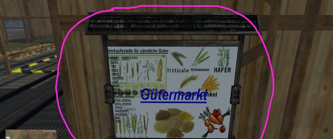 Platzierbare Objekte Verkaufsstelle Guetermarkt Landwirtschafts Simulator mod
