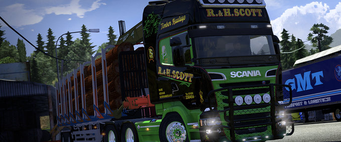 Skins Scania Streamline R.&H. Scott Skin Eurotruck Simulator mod