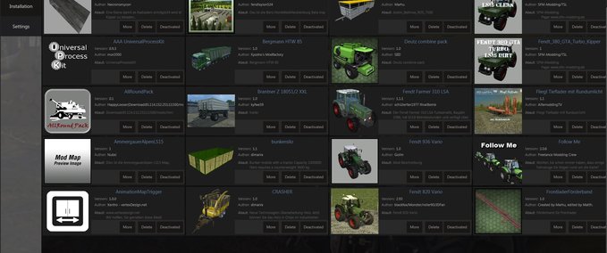 Scripte Mod manager Landwirtschafts Simulator mod