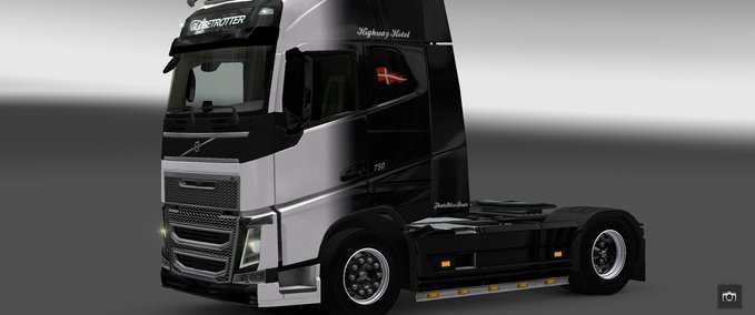 Skins Black and White  Eurotruck Simulator mod