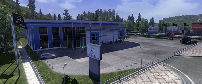 Mods Extra Truck dealers Showroom Eurotruck Simulator mod