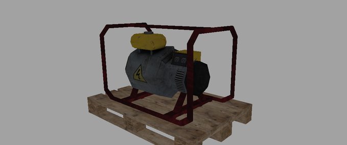 Sonstige Anbaugeräte Pallete with generator  Landwirtschafts Simulator mod