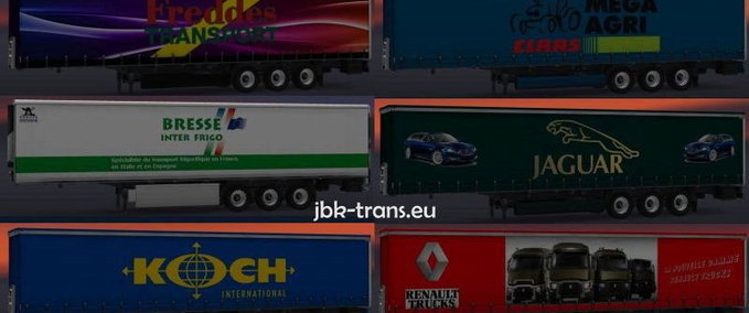 Standalone-Trailer JBK-33 Trailer-Pack mixed  Eurotruck Simulator mod