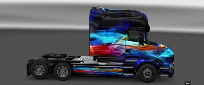 Skins Scania T Skin Neon Eurotruck Simulator mod
