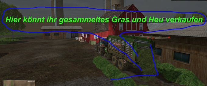 Platzierbare Objekte Grasverkauf Landwirtschafts Simulator mod