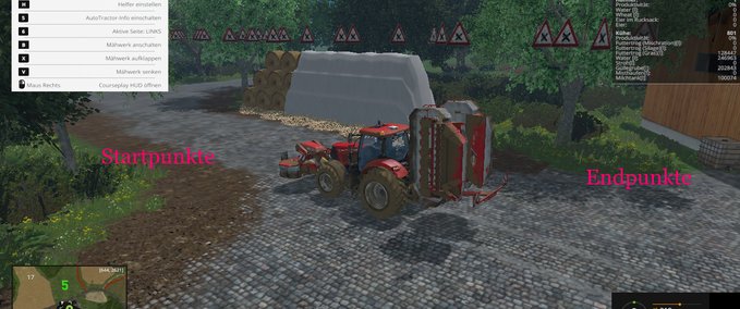 Courseplay Kurse Lösshügelland Mähkurse Landwirtschafts Simulator mod