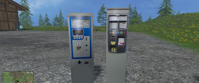 Platzierbare Objekte Parkscheinautomaten Landwirtschafts Simulator mod