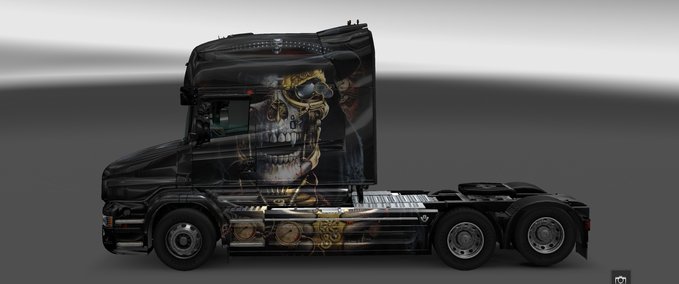 Skins Scania T Punk Skull  Eurotruck Simulator mod