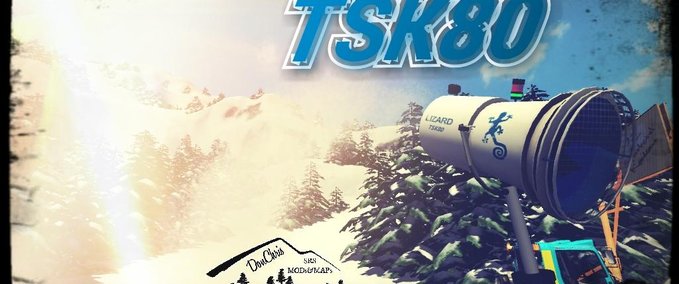 Sonstiges Lizard Turmschneekanone TSK80 Skiregion Simulator mod