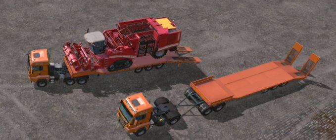 Auflieger Fliegl Semitrailer Set Landwirtschafts Simulator mod