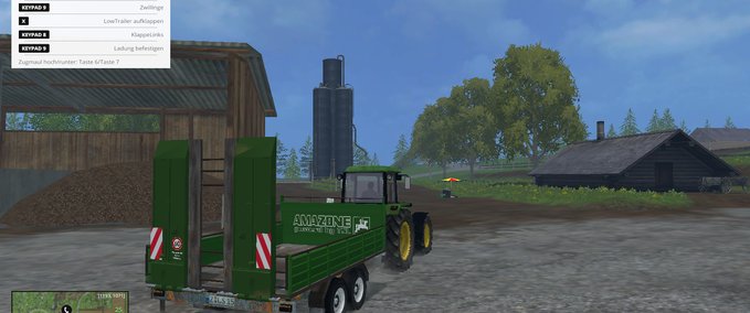 Tandem Universalanhaenger Landwirtschafts Simulator mod