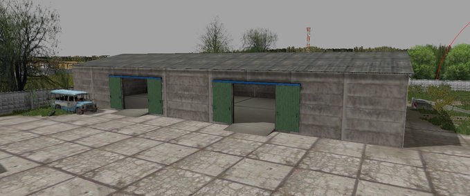 Gebäude DDR Lagerhalle Landwirtschafts Simulator mod