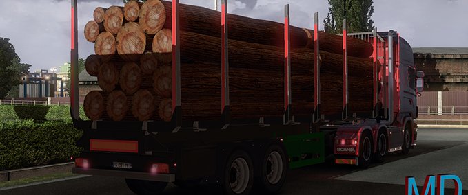 Standalone-Trailer Log trailer Eurotruck Simulator mod