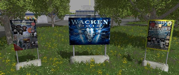 Objekte Wacken Emblem und Schilder Landwirtschafts Simulator mod