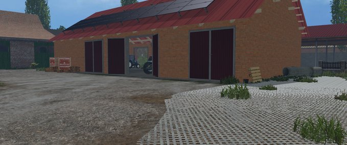 Gebäude mit Funktion Garage Landwirtschafts Simulator mod