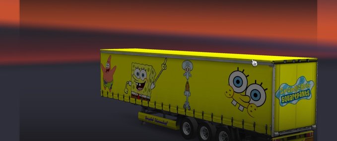 Trailer Spongebob Schwammkopf  Eurotruck Simulator mod