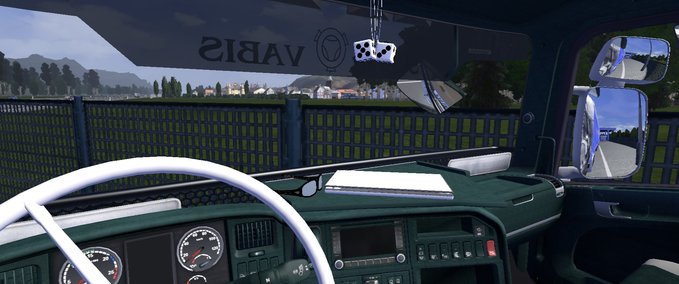 Skins Scania Interior Green Eurotruck Simulator mod