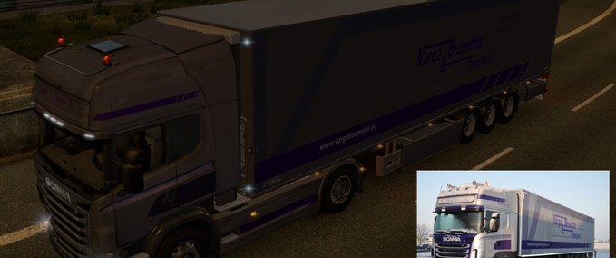 Skins Scania R Haut Standalone chereau Varga & Beemster Eurotruck Simulator mod