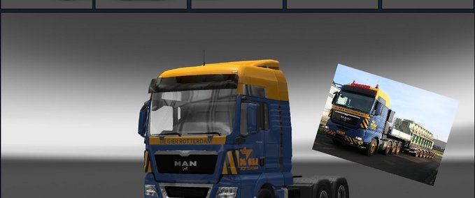 Skins MAN TGX De Gier Rotterdam Skin Eurotruck Simulator mod