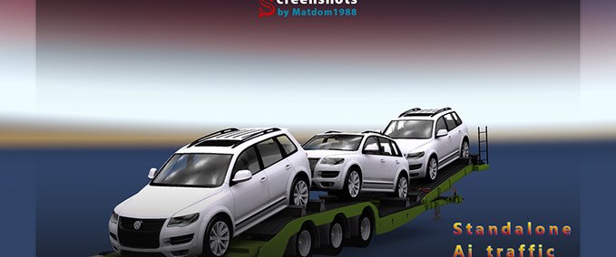 Standalone-Trailer Transporter auto Eurotruck Simulator mod