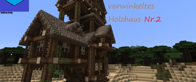 Maps 2.Großes verwinkeltes Holzhaus  Minecraft mod