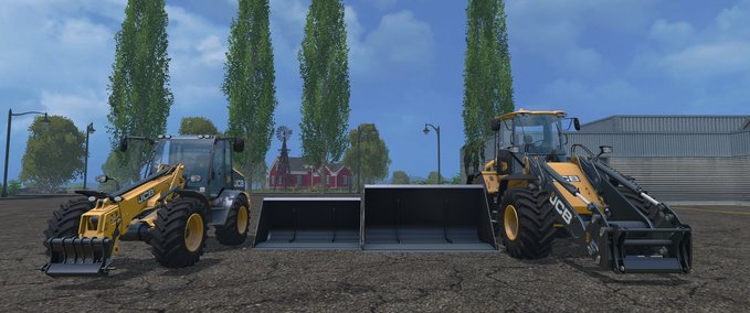Bagger & Radlader JCB Radlader Schaufel Landwirtschafts Simulator mod