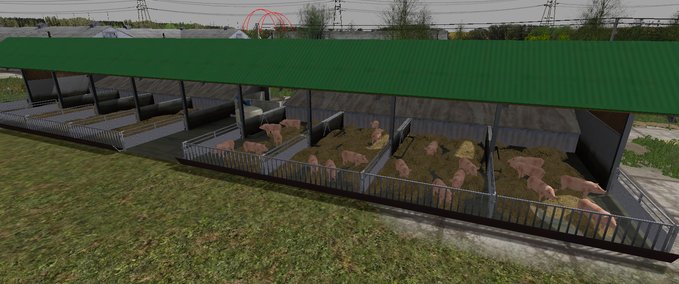 Gebäude Bio Schweinestall nach EU Norm Landwirtschafts Simulator mod