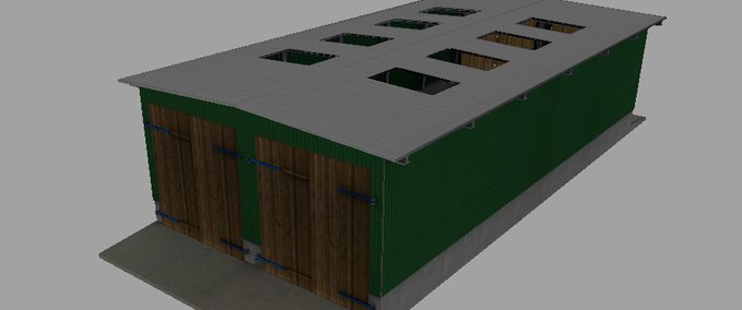 Gebäude mit Funktion Durchfahrhalle für Grosstechnik Landwirtschafts Simulator mod