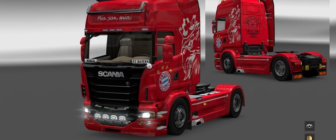 Skins FC Bayern München Scania Vabis  Eurotruck Simulator mod
