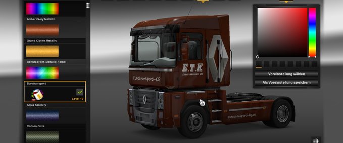 Trucks Eurotransporti KG Renault  Eurotruck Simulator mod