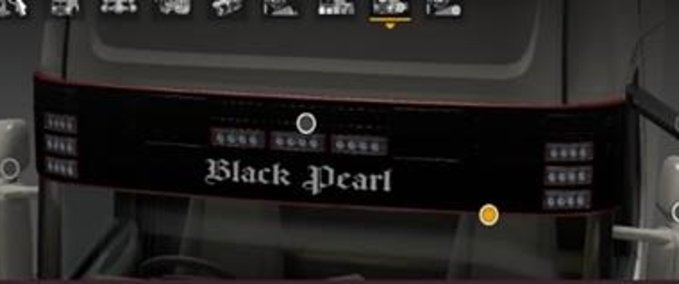 Interieurs Black Pearl Sunshield Eurotruck Simulator mod