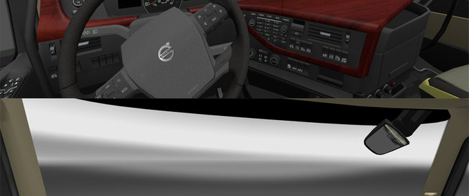 Interieurs Wooden dashboard Volvo 2012 Eurotruck Simulator mod