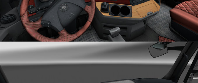 Interieurs Wooden dashboard Mercedes MP III Eurotruck Simulator mod