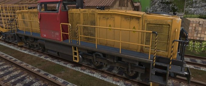 Diesellok mit Güterwaggons Mod Image