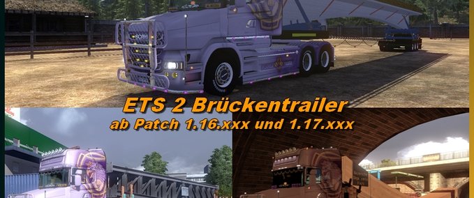Standalone-Trailer Brueckentrailerpack Eurotruck Simulator mod