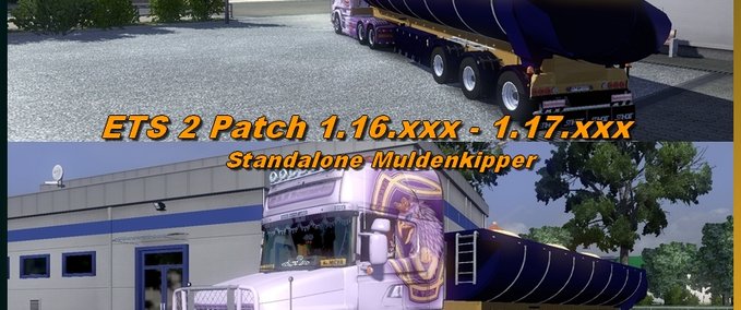 Standalone-Trailer Kippertrailer Mulde Eurotruck Simulator mod