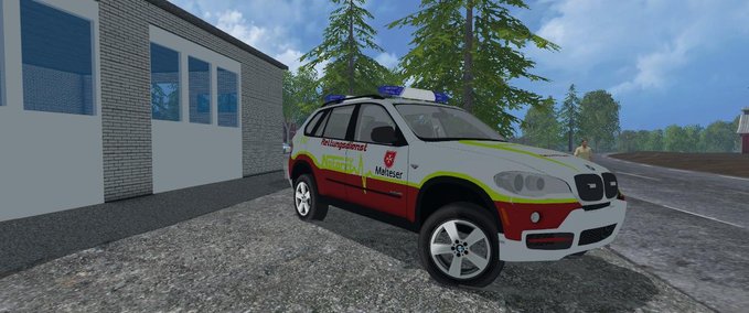 Feuerwehr BMW x5 NEF Landwirtschafts Simulator mod