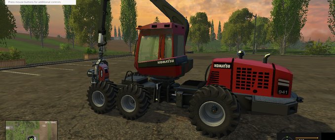 Komatsu 941 Wood Harvester Mod Image