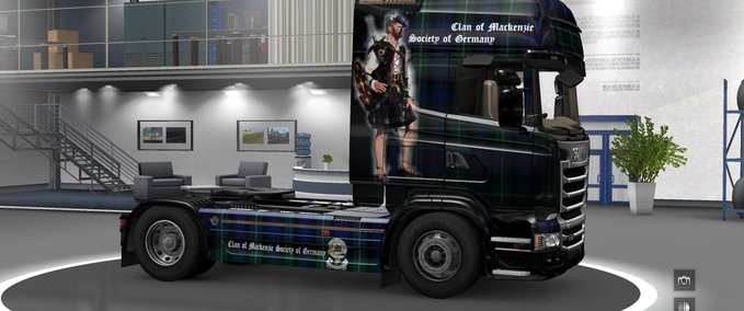 Skins Mackenzie Scania Streamline Eurotruck Simulator mod