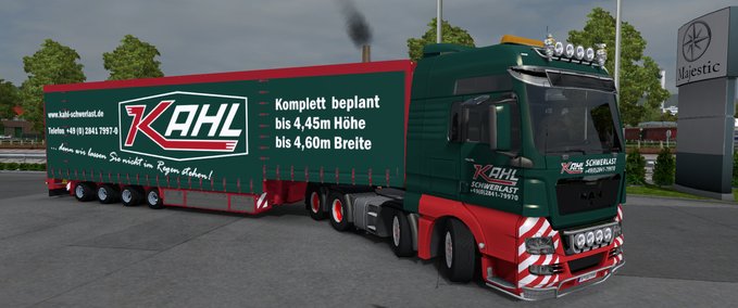 Standalone-Trailer MAN TGX Kahl Schwerlast Combo Eurotruck Simulator mod