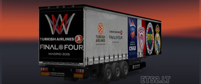 Trailer Euroleague  Eurotruck Simulator mod