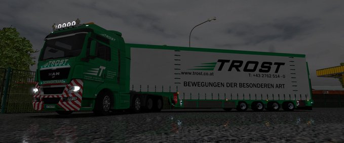 MAN TGX Trost Schwertransporte Mod Image