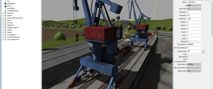Objekte Containerkran Landwirtschafts Simulator mod