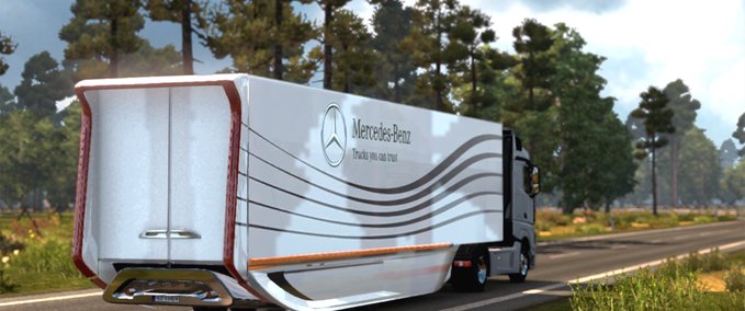 Trailer Mercedes Benz Aero Trailer-Konzept Eurotruck Simulator mod
